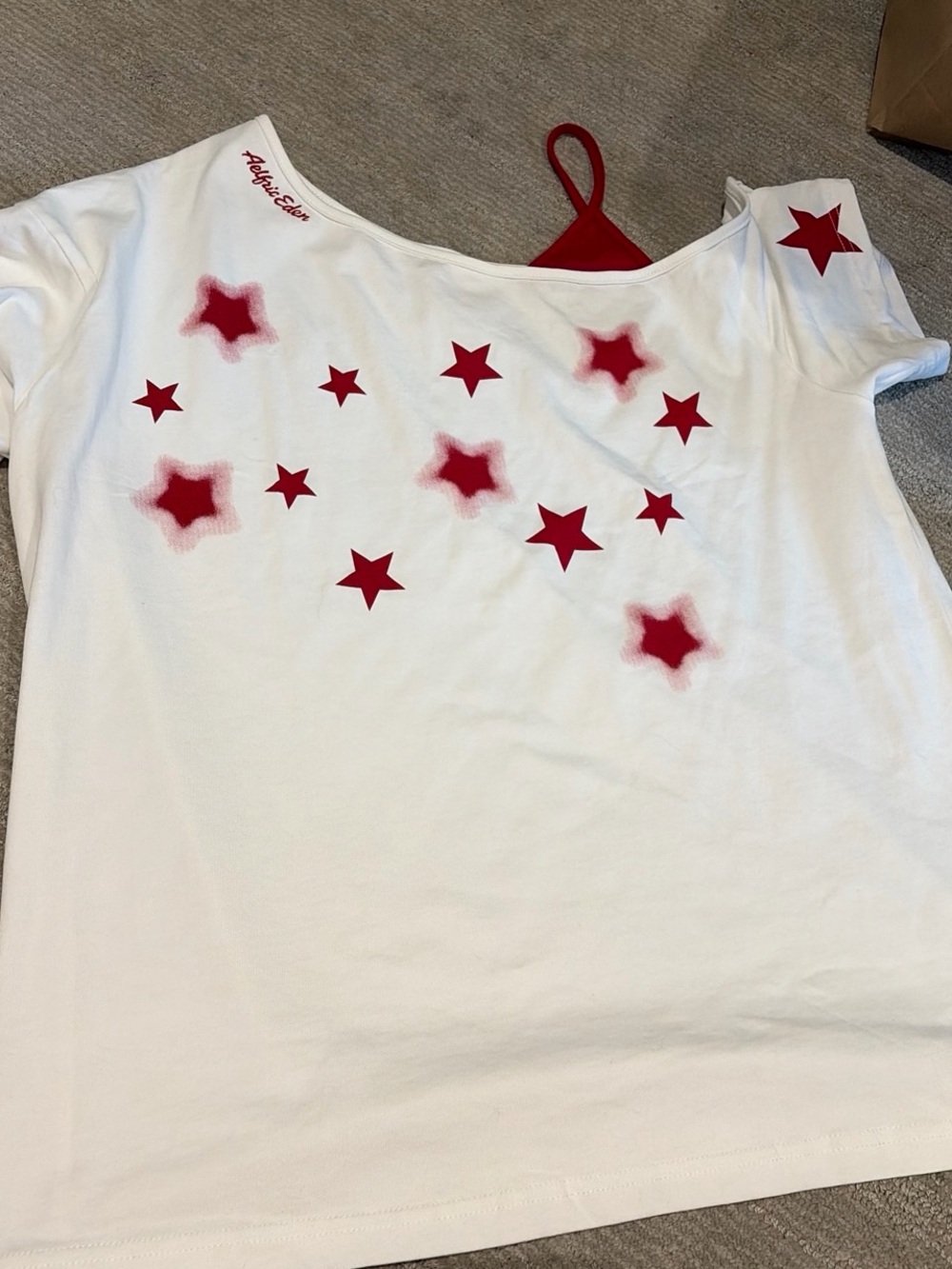 Aelfric Eden off the shoulder tee